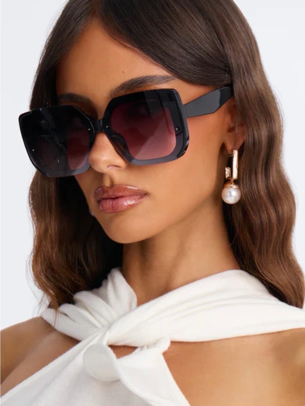 Oversized Square Gradient Sunglasses - Picture 2 of 4